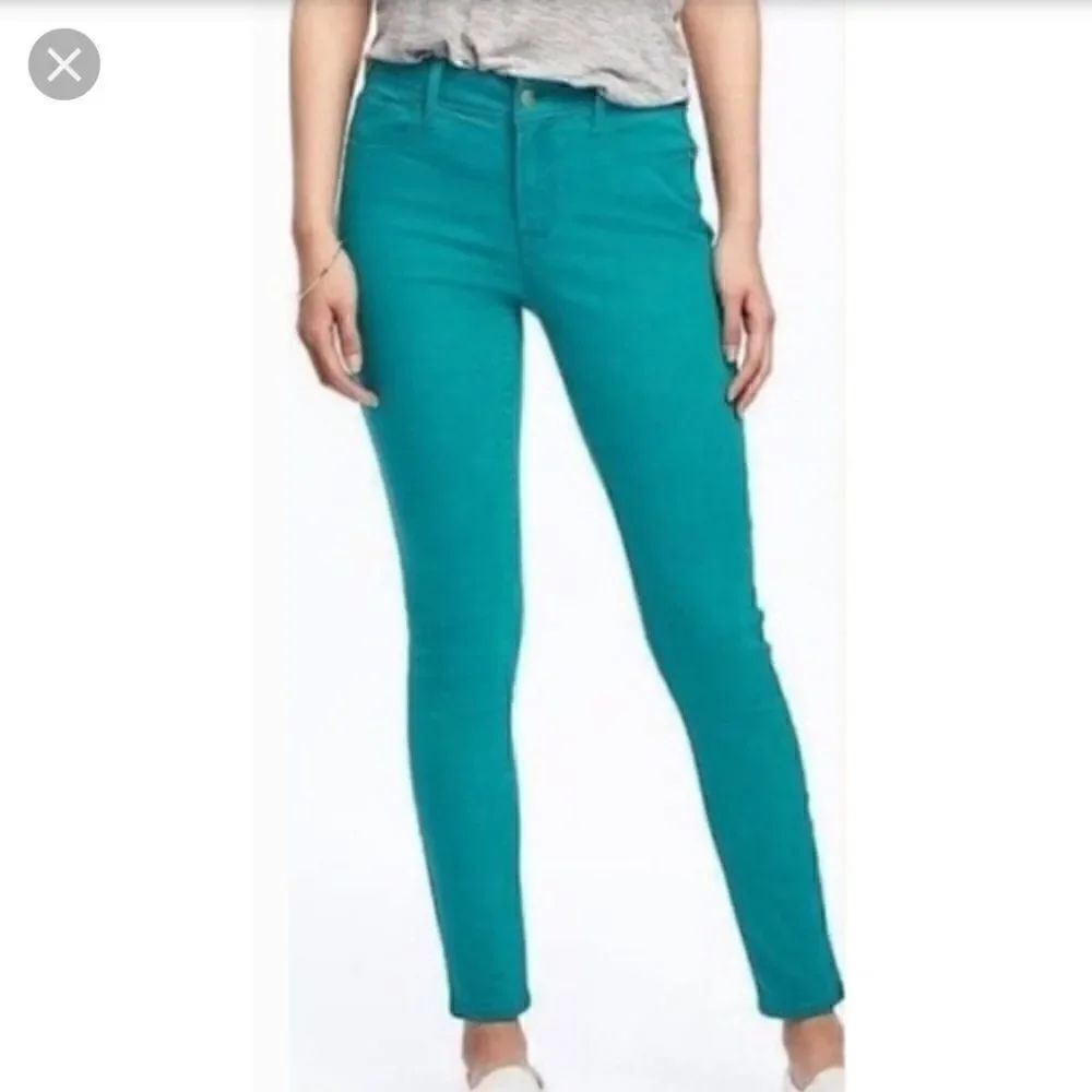 J. Crew Toothpick Ankle Jeans Teal size 27